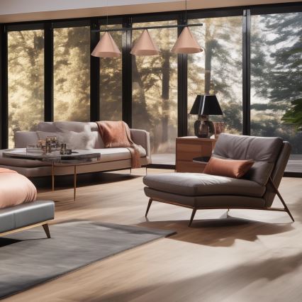 CAPITAL-riippuvalaisin vaijerilla, 3xGX53/15W/230V, ruusukultainen