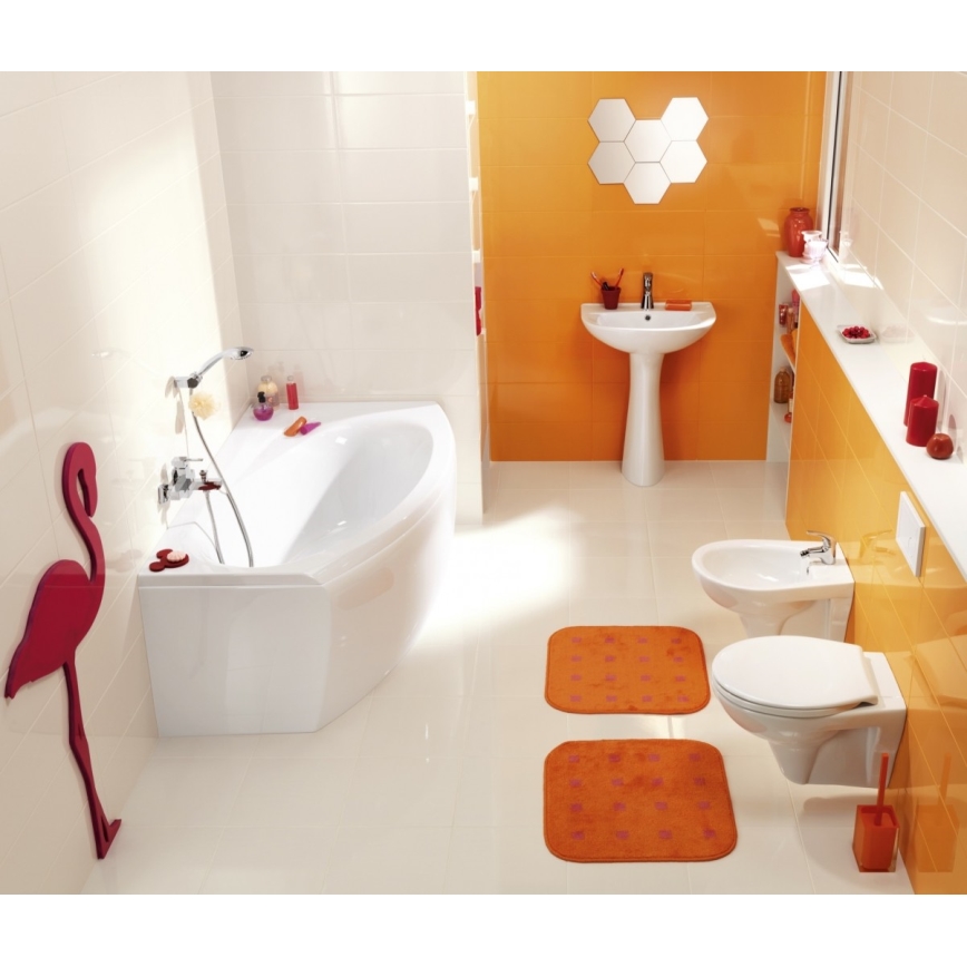 Cersanit K08-029 - Lattiakiinnitteinen WC-istuin PRESIDENT-istuinkannella, keramiikka/valkoinen