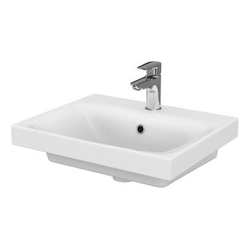Cersanit K116-009 - MODUO 40x50 cm taso- tai seinään asennettava pesuallas, keramiikka/kiiltävä valkoinen