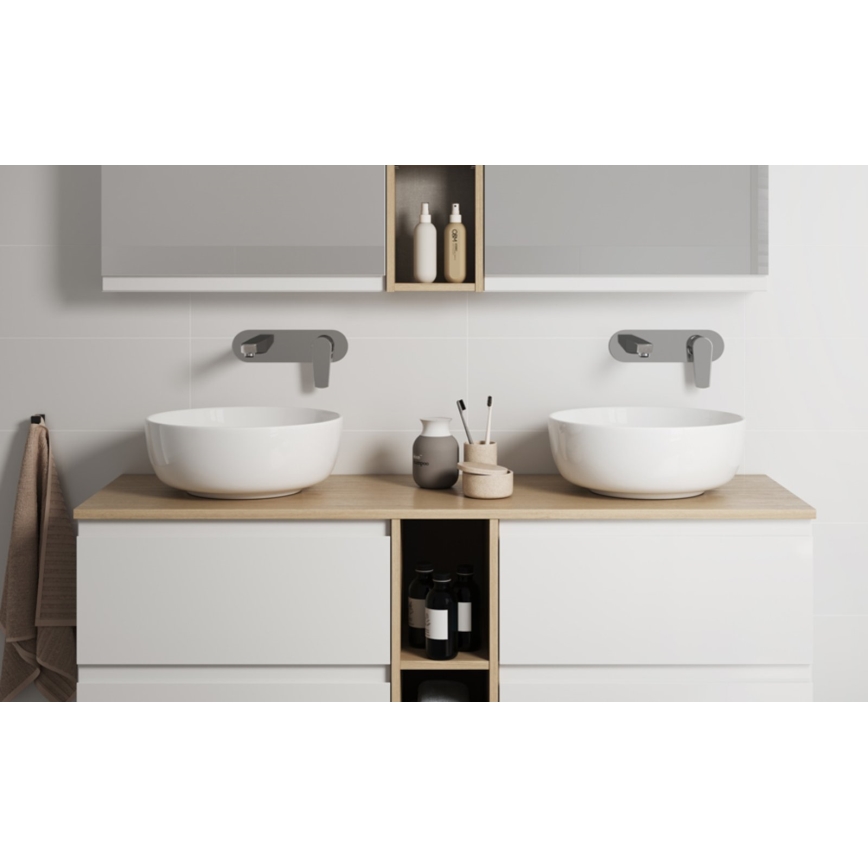 Cersanit K116-047-ECO - MODUO-pöytätason pesuallas, Ø 35 cm, keramiikka/kiiltävä valkoinen