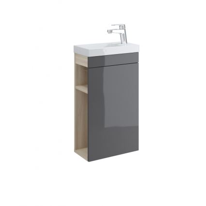 Cersanit K32-001-BOX - Pesuallas tasoon/seinään asennettava COMO 22x40 cm keraaminen/kiiltävä valkoinen