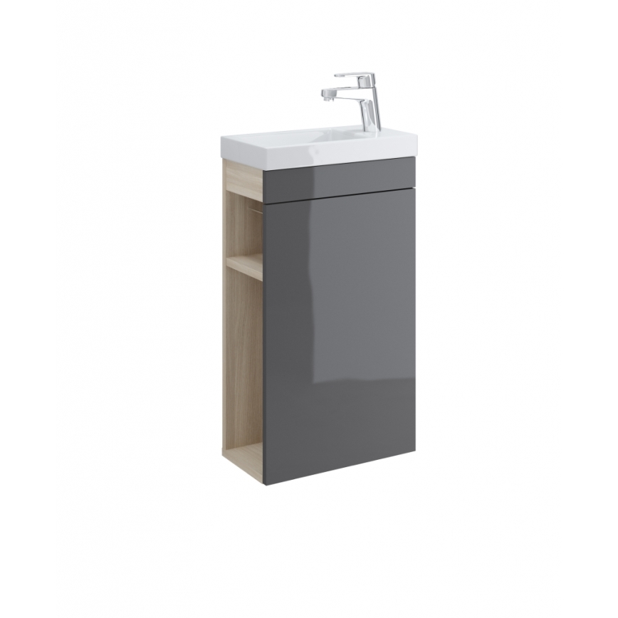 Cersanit K32-001-BOX - Pesuallas tasoon/seinään asennettava COMO 22x40 cm keraaminen/kiiltävä valkoinen