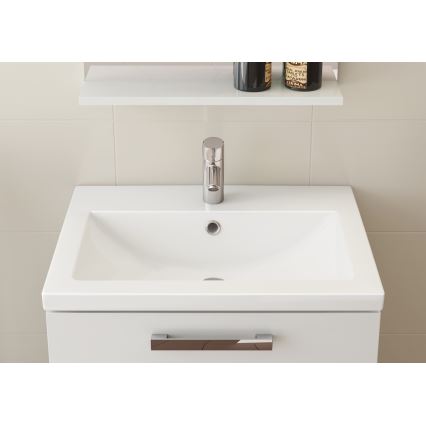 Cersanit K32-002-BOX - COMO 40x50 cm taso-/seinään asennettava pesuallas, keramiikka/kiiltävä valkoinen