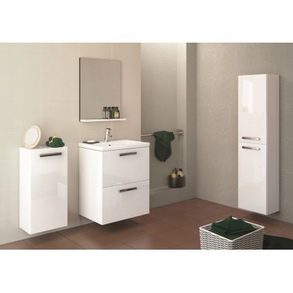 Cersanit K32-003-BOX - COMO tasoon/seinään asennettava pesuallas 45x60 cm keramiikka/kiiltävä valkoinen