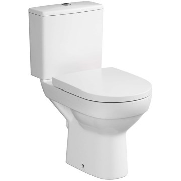 Cersanit K35-035 - lattiakiinnitteinen WC-istuin CITY istuinkannella, keramiikka/valkoinen