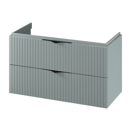 Cersanit S1015-012 - Seinälle asennettava kylpyhuoneen allaskaappi TIRSO 100x55x45 cm mintunvihreä