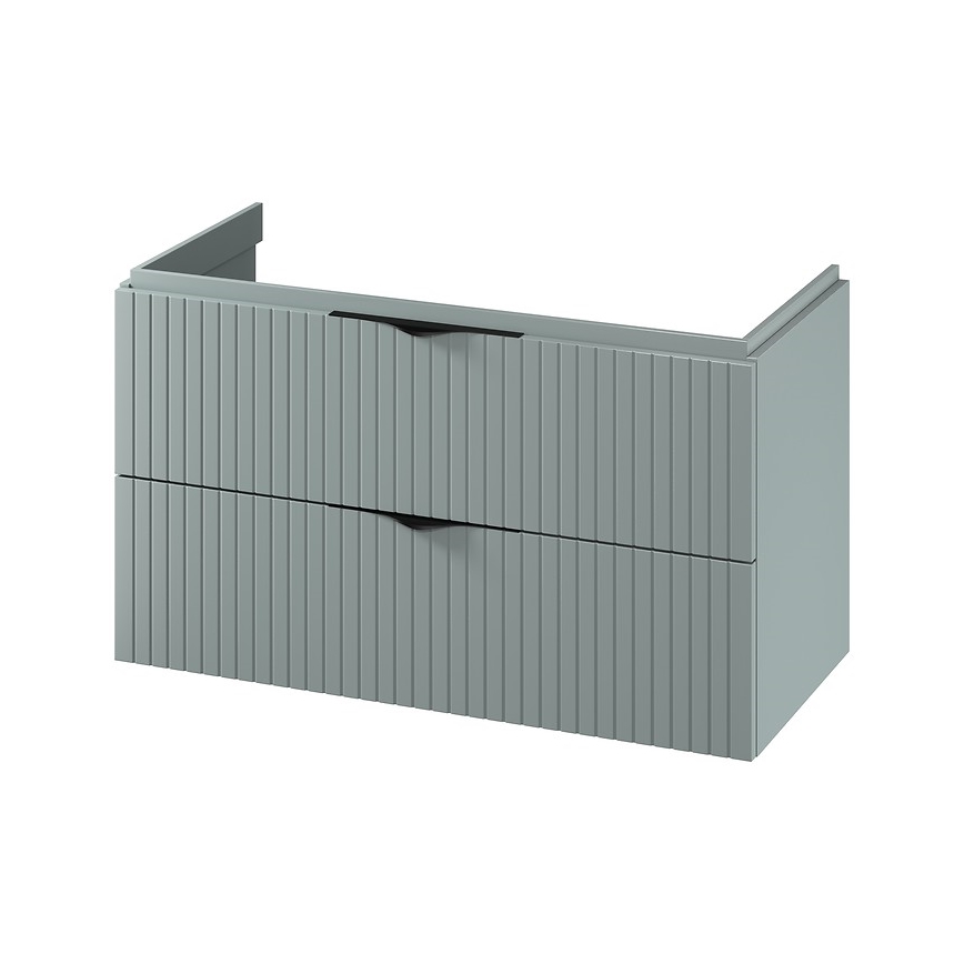 Cersanit S1015-012 - Seinäkiinnitteinen pesualtaan alakaappi TIRSO 100 x 45 cm, mintunvihreä