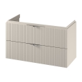 Cersanit S1015-013 - Seinälle asennettava kylpyhuoneen allaskaappi TIRSO 100x55x45 cm beige
