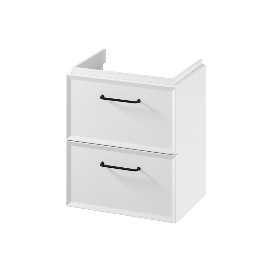 Cersanit S1021-005 - Seinälle asennettava kylpyhuoneen allaskaappi MILLE SLIM 50x35 cm valkoinen