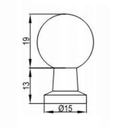 Cersanit S599-0184 - MILLE-kalustevedin, kiiltävä kromi
