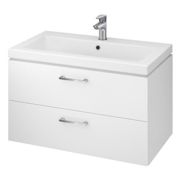 Cersanit S801-149-DSM - Seinäasennettava kylpyhuonekaappi pesualtaalla LARA 80x46x45 cm valkoinen