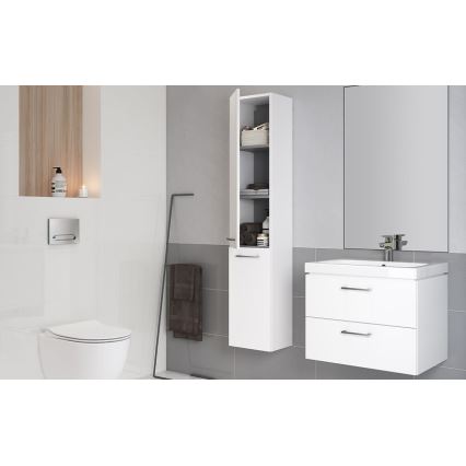 Cersanit S801-149-DSM - Seinäasennettava kylpyhuonekaappi pesualtaalla LARA 80x46x45 cm valkoinen