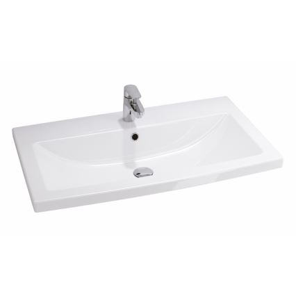 Cersanit S801-149-DSM - Seinäasennettava kylpyhuonekaappi pesualtaalla LARA 80x46x45 cm valkoinen