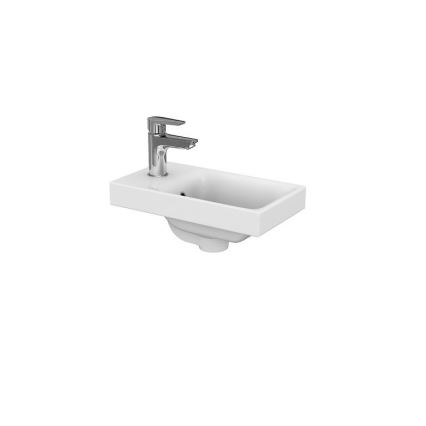Cersanit S801-218-DSM - MODUO SLIM 40 x 22 cm seinään asennettava kylpyhuonekaappi pesualtaalla, kiiltävä valkoinen