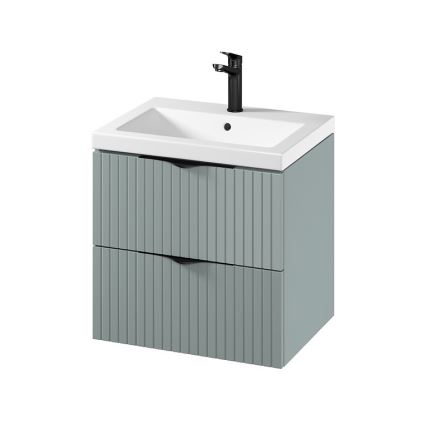 Cersanit S801-544 - Seinäasennettava allaskaappi pesualtaalla TIRSO 60x60x45 cm mintunvihreä
