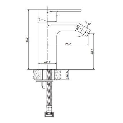 Cersanit S951-316 - Bidee-hana CREA musta