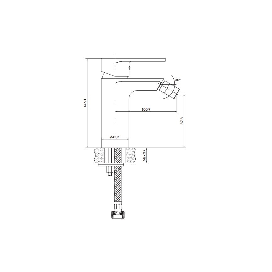 Cersanit S951-316 - Bidee-hana CREA musta
