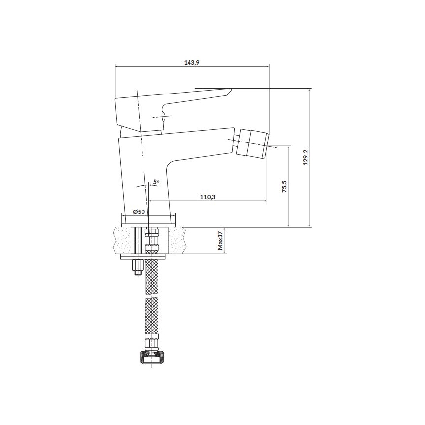 Cersanit S951-349 - Bidee-hana MILLE musta