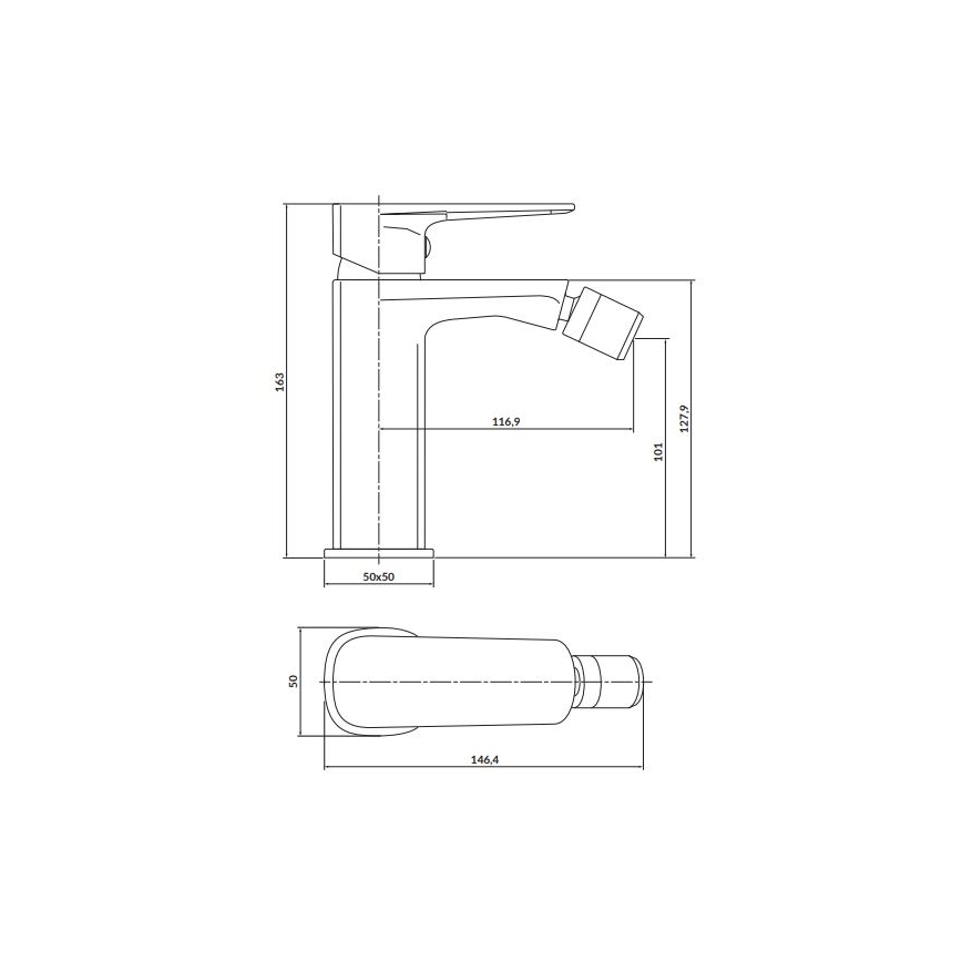 Cersanit S951-381 - Bidee-hana LARGA kulta