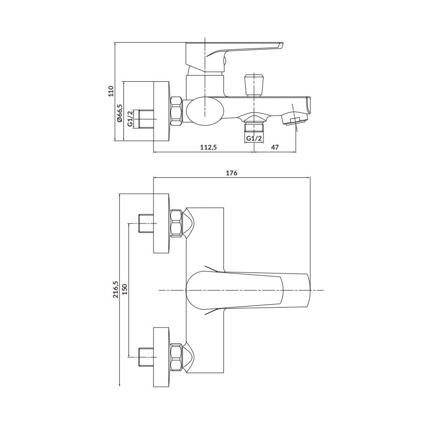 Cersanit S951-559 - MODUO kylpyhuoneen hana musta