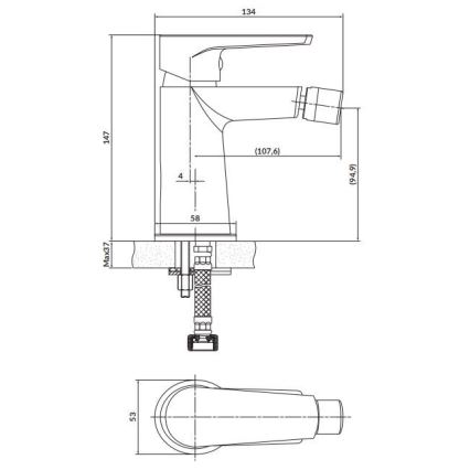 Cersanit S951-570 - Bidee-hana MODUO musta