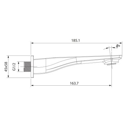 Cersanit S951-711 - Ulostulppa upotettavaa asennusta varten MILLE kiiltävä kromi