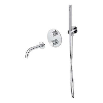 Cersanit S952-034 - Kylpyammeen setti termostaattisella upotettavalla ZEN-sekoittajalla, kiiltävä kromi