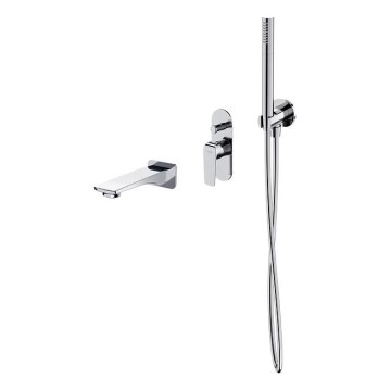 Cersanit S952-036 - Kylpyammeen setti upotettavalla CITY-sekoittajalla, kiiltävä kromi