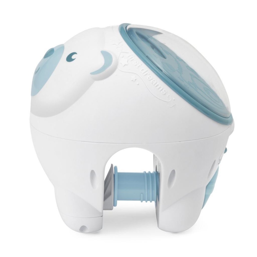 Chicco - Lasten projektori 2-in-1 POLAR BEAR 3xAA sininen