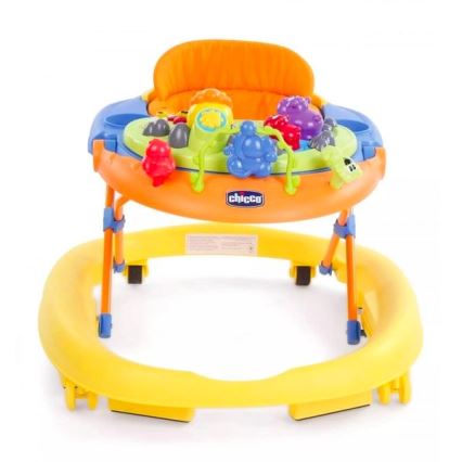 Chicco - Kävelytuoli WALKY TALKY 2xAA keltainen/sininen