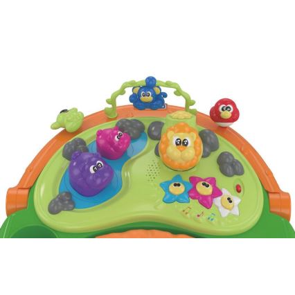 Chicco - Kävelytuoli WALKY TALKY 2xAA keltainen/sininen