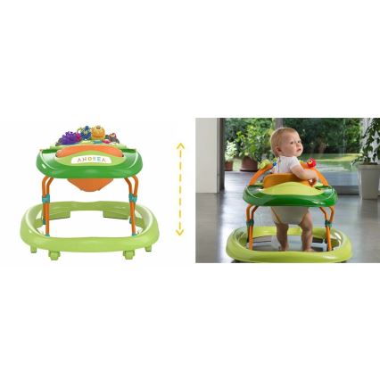 Chicco - Kävelytuoli WALKY TALKY 2xAA vihreä