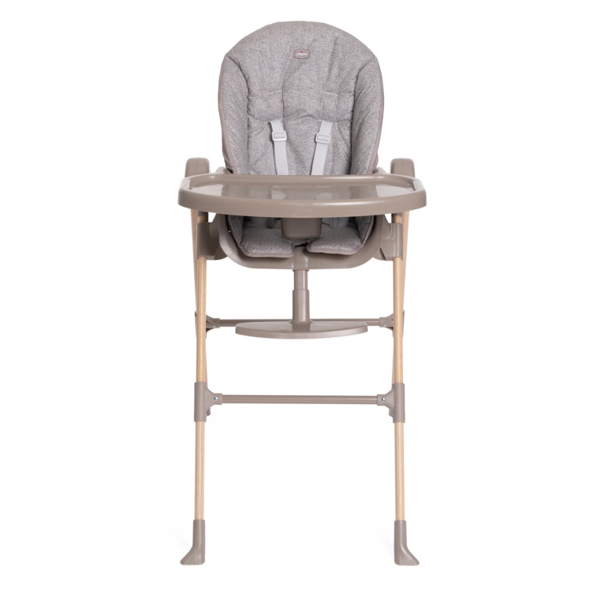 Chicco - Lasten ruokapöydän tuoli Polly Essential - harmaa/ruskea