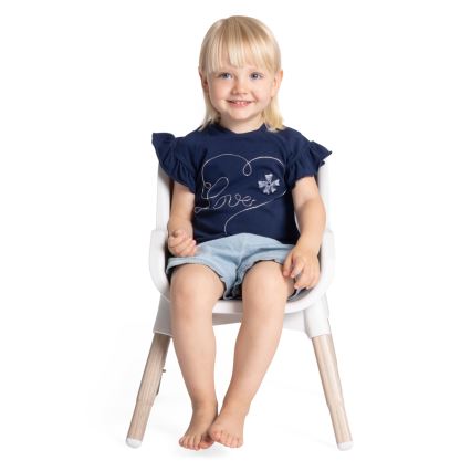 Chicco - Lasten syöttötuoli ZEST 3v1 valkoinen/harmaa
