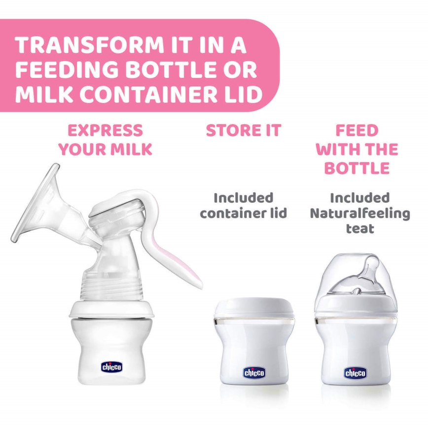Chicco - Manuaalinen rintapumppu Natural Feeling