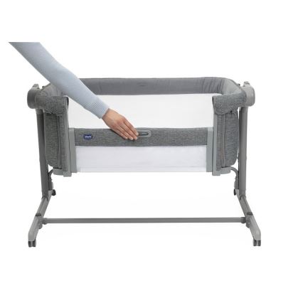 Chicco - Lasten pinnasänky 2-in-1 NEXT2ME MAGIC EVO tummanharmaa