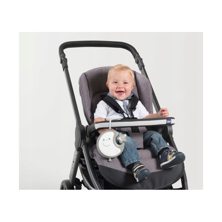 Chicco - Pinnasängyn mobiili melodialle 3in1 NEXT2DREAMS 3xAA harmaa