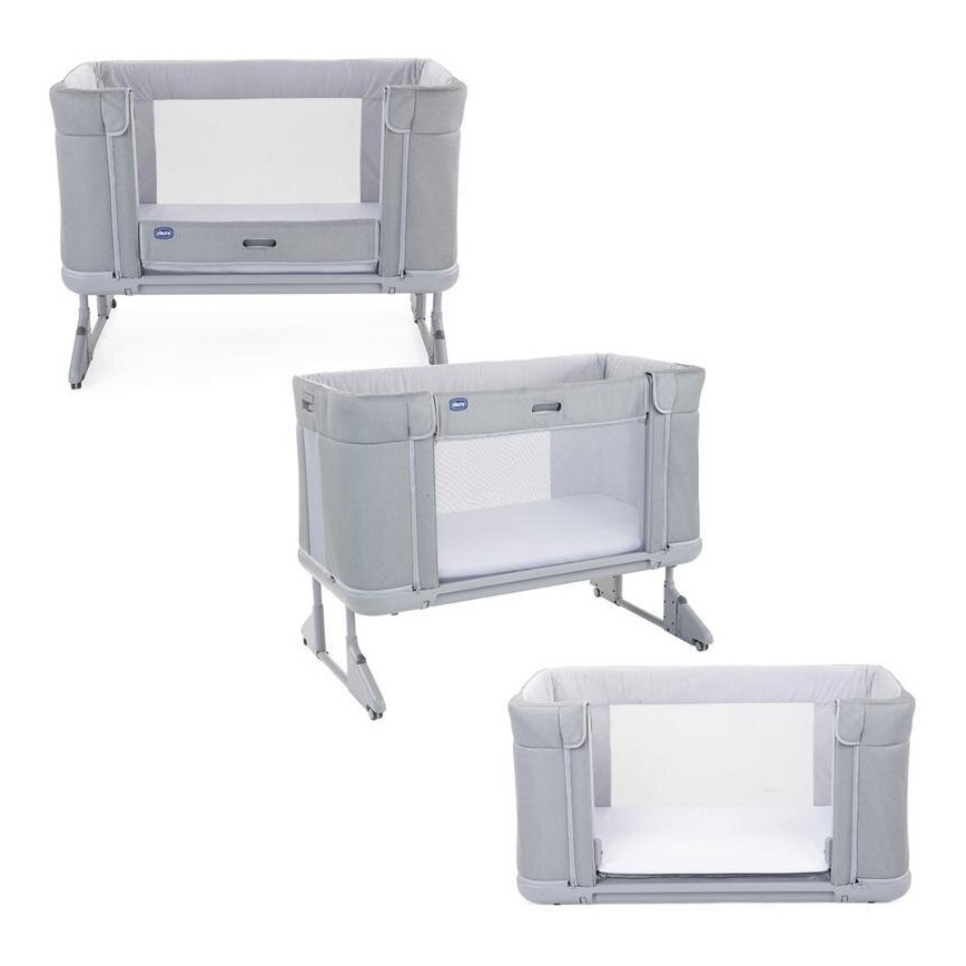 Chicco - Pinnasänky 3in1 3v1 NEXT2ME FOREVER vaaleanharmaa