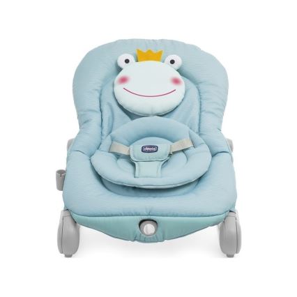 Chicco - Vauvan värisevä lepotuoli melodialla BALLOON Froggy 2xAA + 1xLR20 sininen