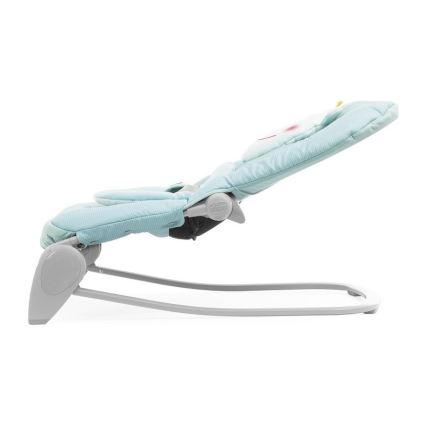 Chicco - Vauvan värisevä lepotuoli melodialla BALLOON Froggy 2xAA + 1xLR20 sininen