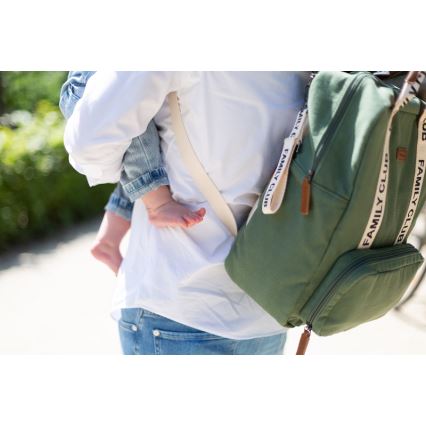 Childhome - Reppu vaihtotarvikkeille FAMILY CLUB vihreä