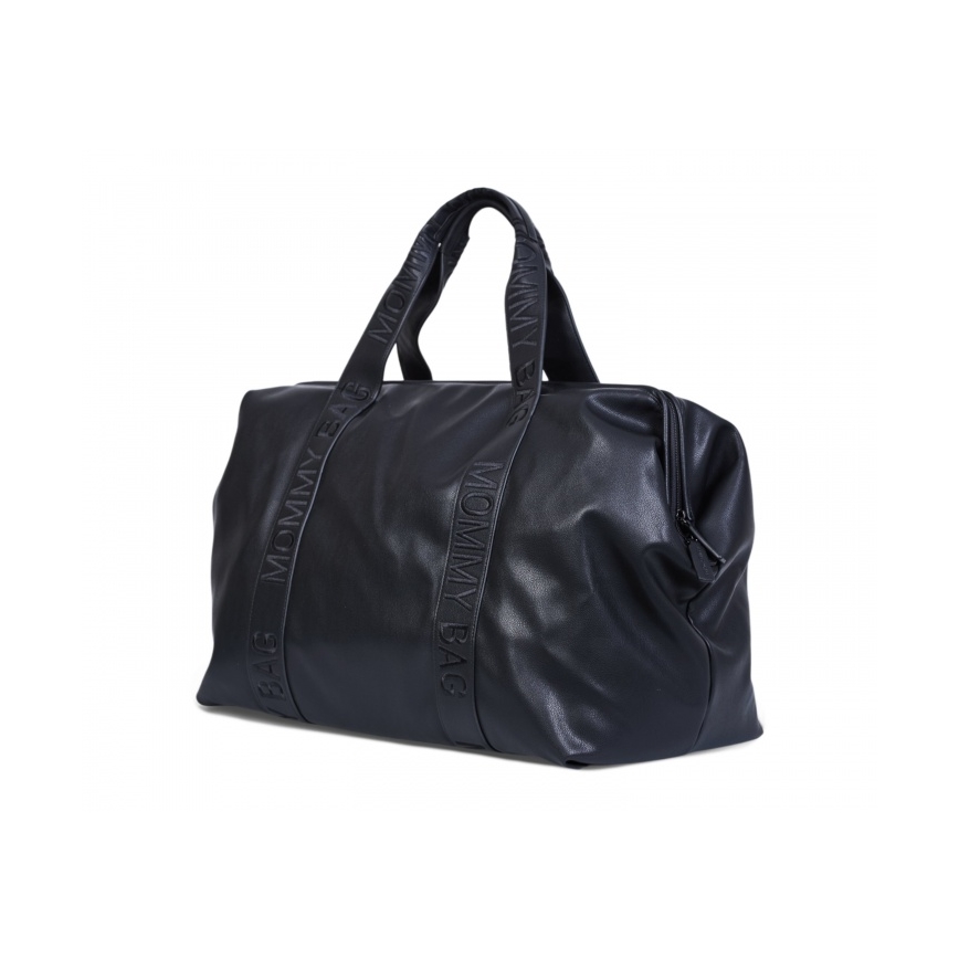 Childhome - Vaihtolaukku MOMMY BAG LEATHER musta