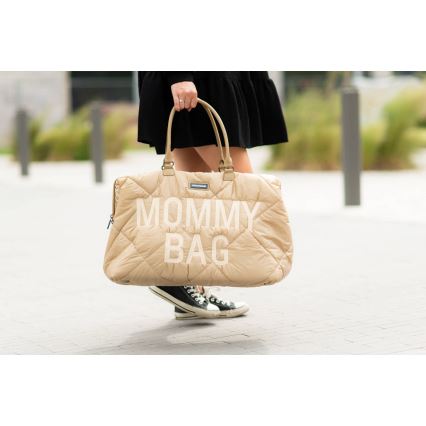 Childhome - Vaihtolaukku MOMMY BAG PUFFERED beige