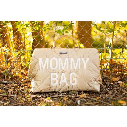 Childhome - Vaihtolaukku MOMMY BAG PUFFERED beige