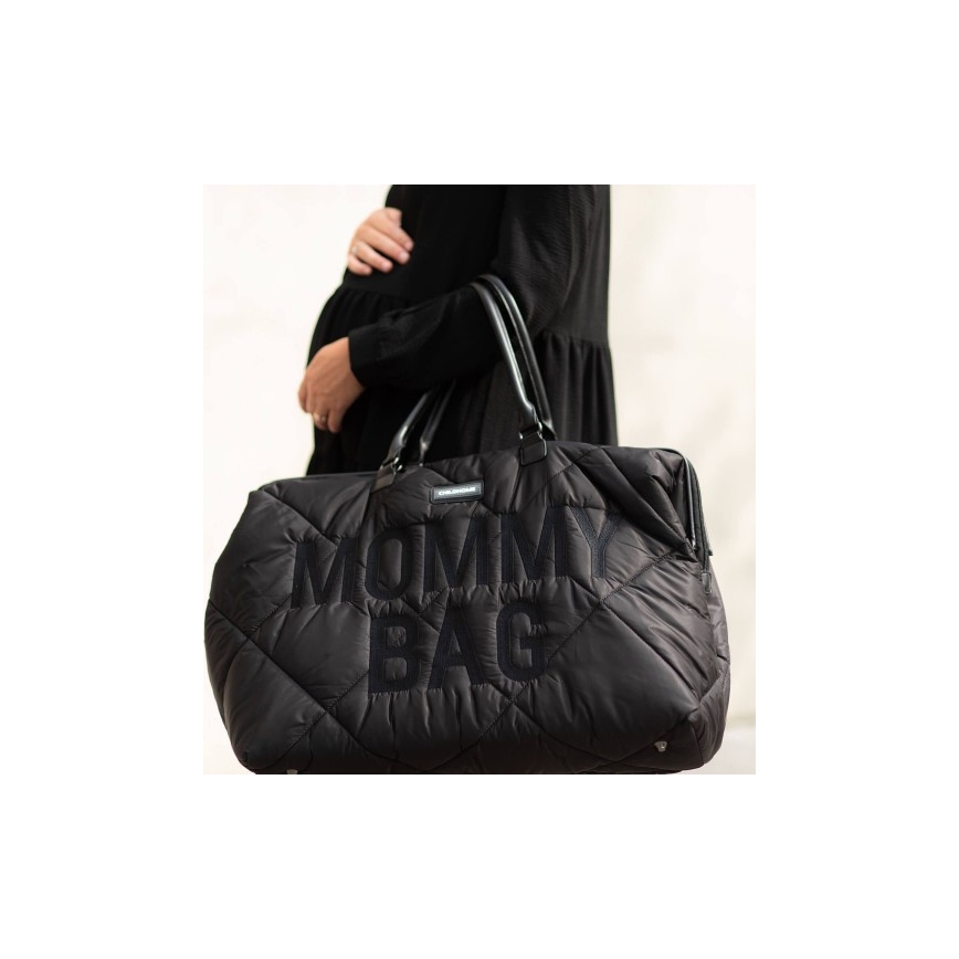 Childhome - Vaihtolaukku MOMMY BAG PUFFERED musta