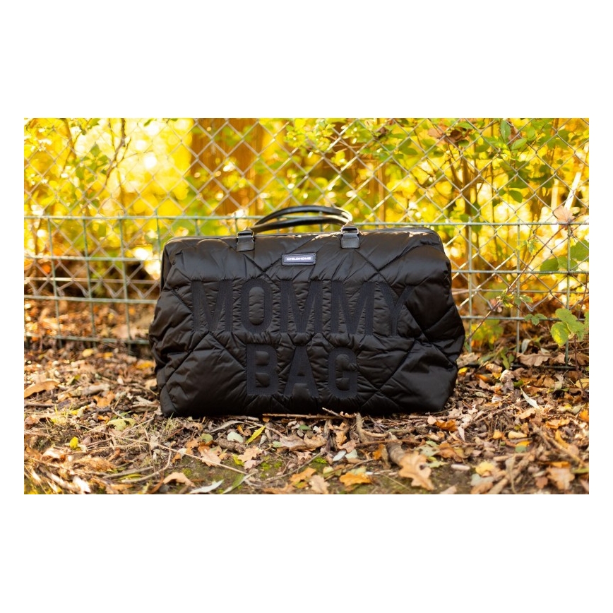 Childhome - Vaihtolaukku MOMMY BAG PUFFERED musta