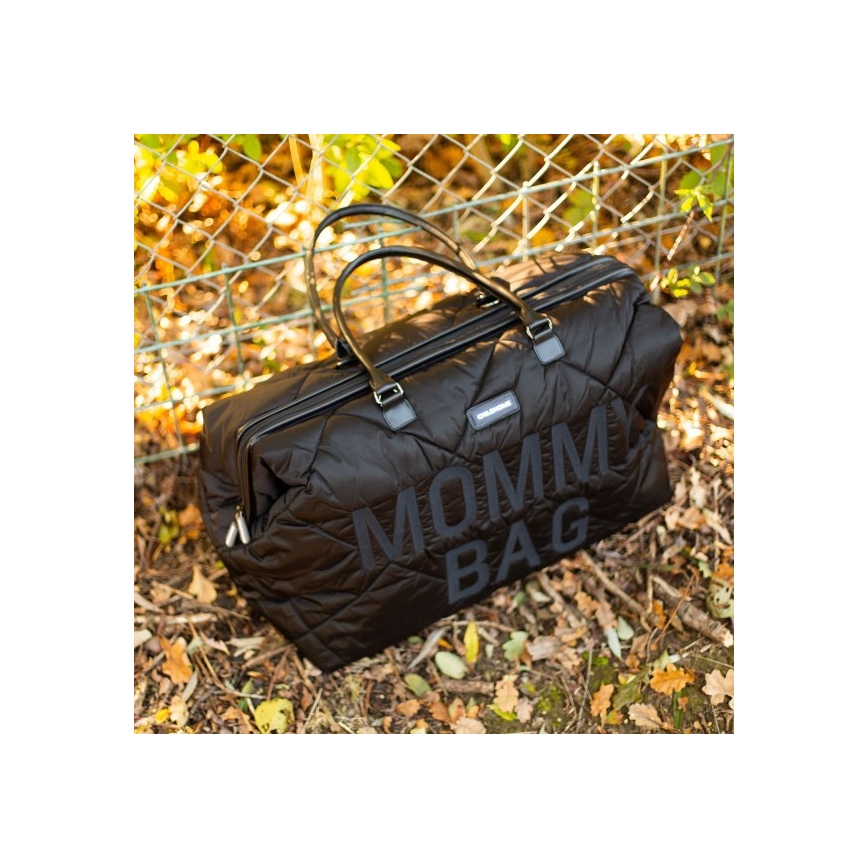 Childhome - Vaihtolaukku MOMMY BAG PUFFERED musta