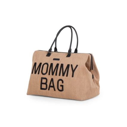 Childhome - Vaihtolaukku MOMMY BAG RAFFIA LOOK beige