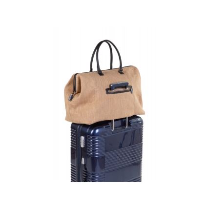 Childhome - Vaihtolaukku MOMMY BAG RAFFIA LOOK beige