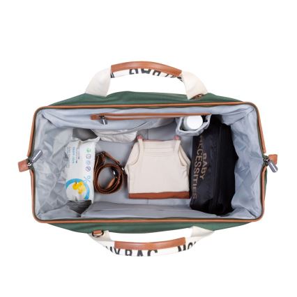 Childhome - Vaihtolaukku MOMMY BAG vihreä